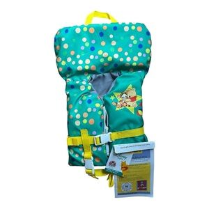 NWT: Disney‎ Winnie the Pooh Green Polka Dot Infant Life Vest